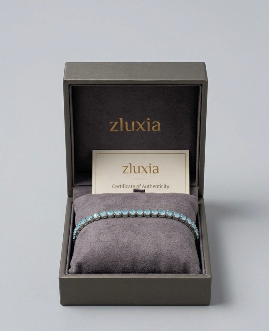Zluxia "Gocce d'Acqua" - Bracciale Tennis
