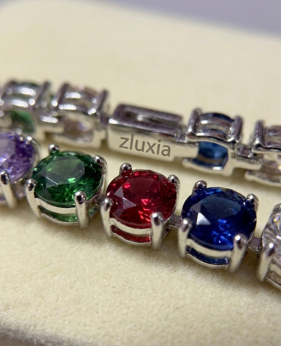 zluxia - Bracciale Tennis "Caleidoscopio Vivace"