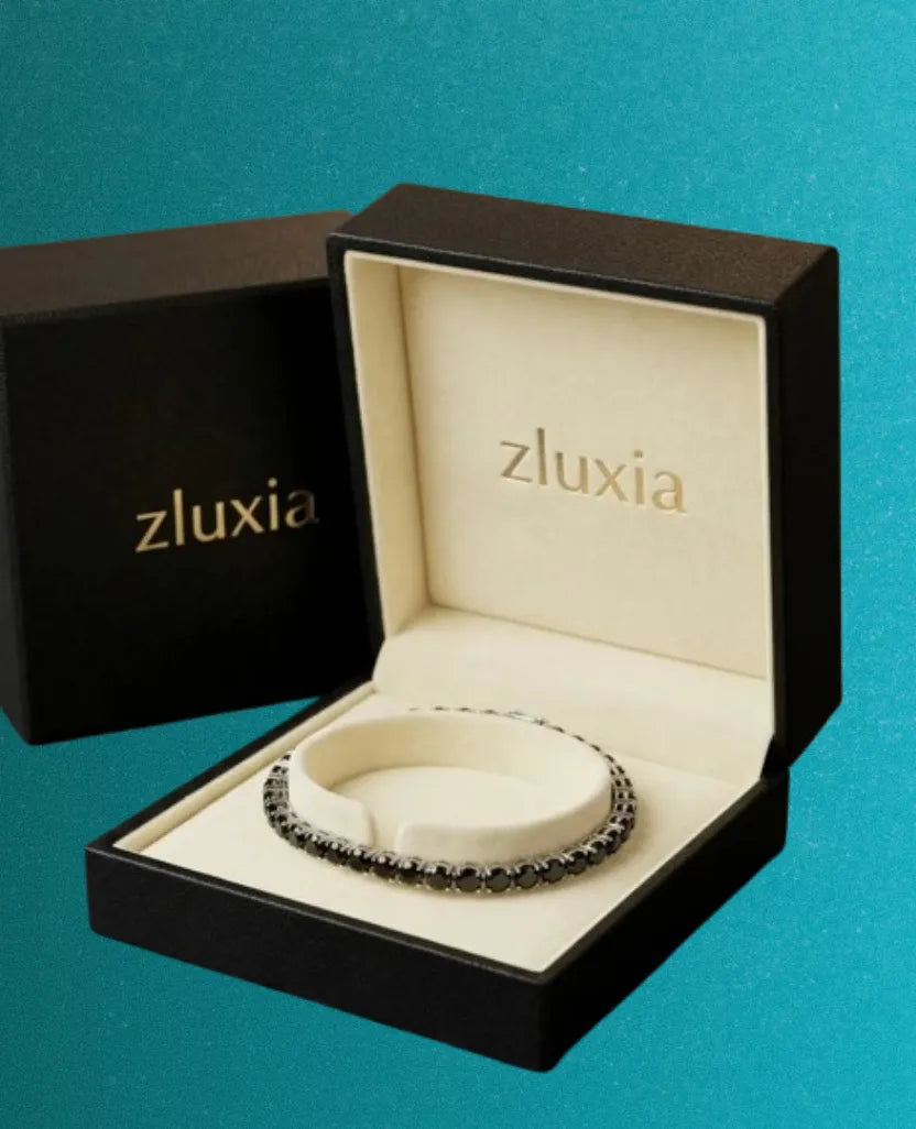zluxia - Bracciale Tennis "Eclissi Notturna"