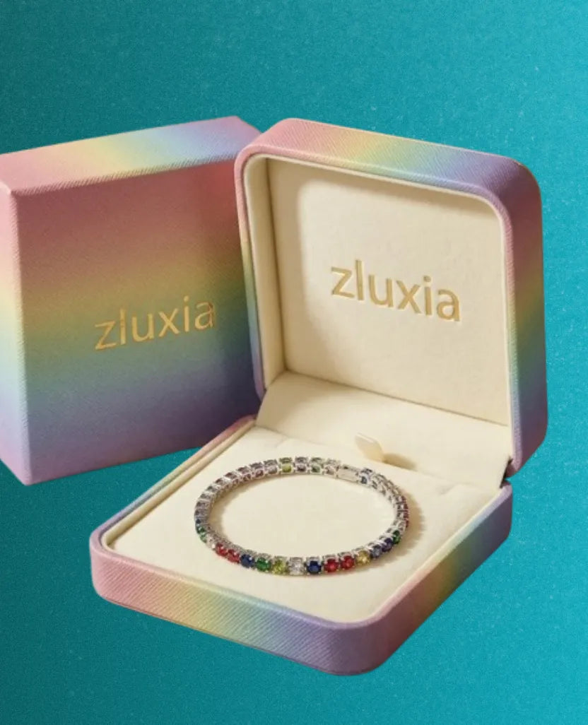 zluxia - Bracciale Tennis "Caleidoscopio Vivace"
